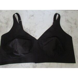 Bombas Bralette 2X Black No Show Unpadded Bra  Wireless No Wire